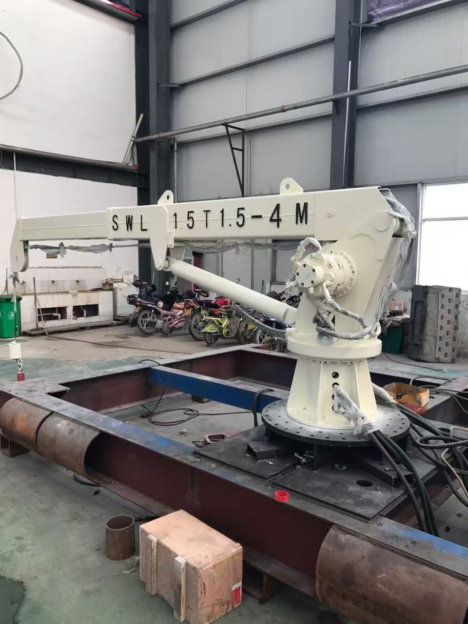 Marine Telescopic Boom Crane