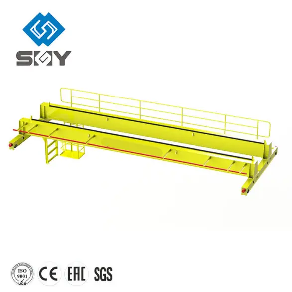High Quality European Style Double Girder Overhead Travelling Crane with New European Trolley Hoisting