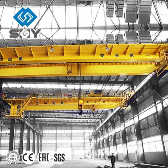 Double Girder VFD Control Double Lifting Speed 15ton 25ton 30ton European Model 25m Span Bridge Crane.webp