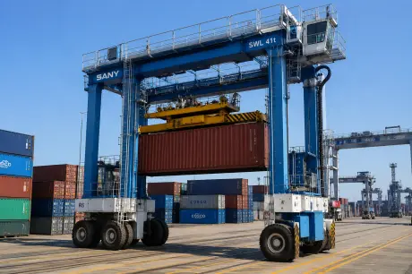 RTG Road-Mounted Gantry Cranes - Modern Logistics Practices of Flexibility and Green Automation