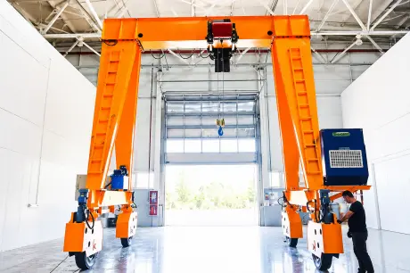 Single Girder Rubber Tyre Crane