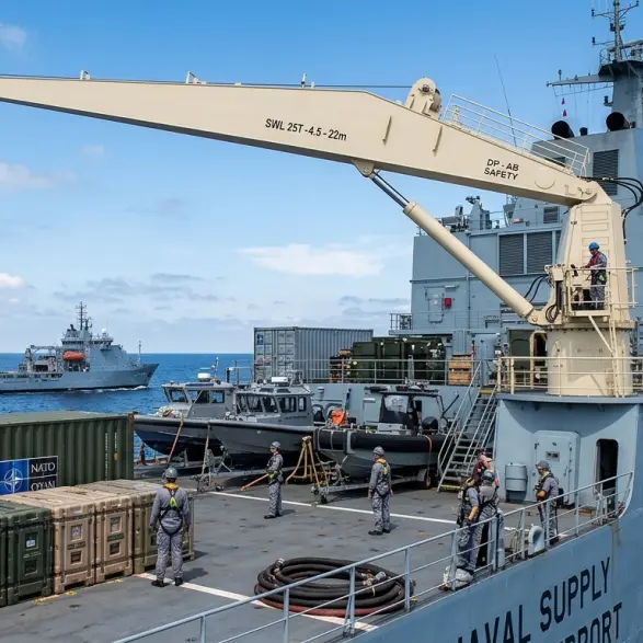 Compact Fixed Marine Crane with Stiff Boom – 3 Ton Capacity
