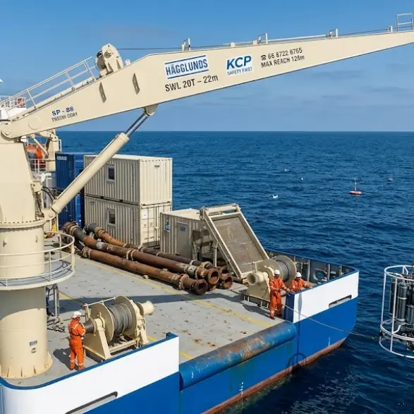 High-Quality Marine Stiff Boom Crane for Ships and Vessels