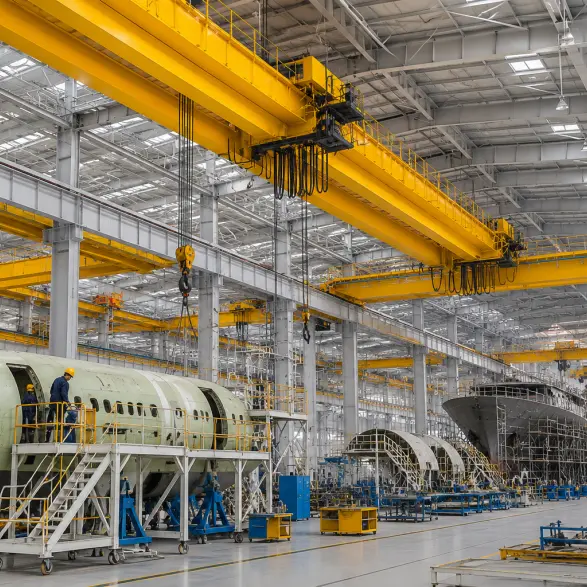 european double girder overhead crane
