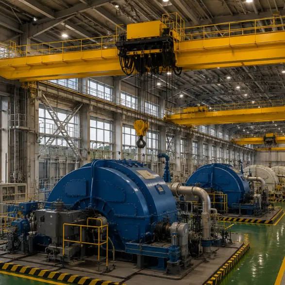 european double girder bridge crane