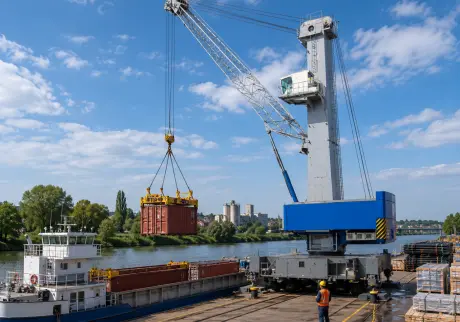 Mobile Harbour Crane