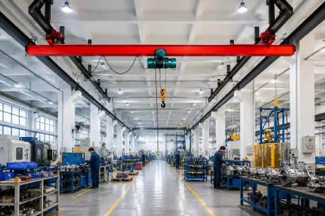 Single girder suspension overhead crane