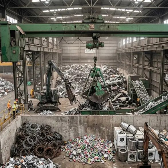 Single Beam Grab Crane