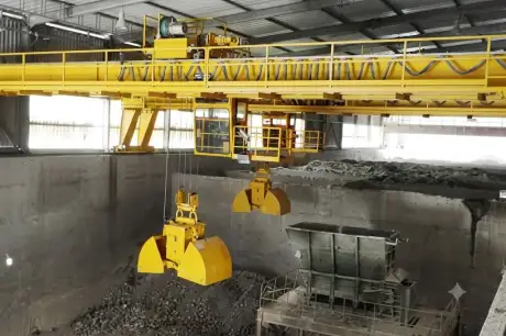 Single Girder Grab Overhead Crane