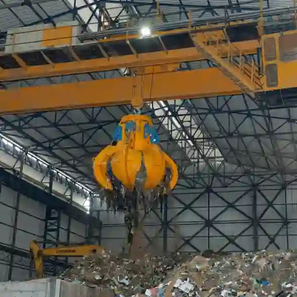 Single Girder Grab Bridge Crane