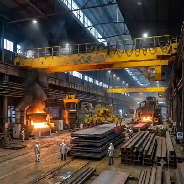 Double Girder Overhead Crane with Carrier Beam