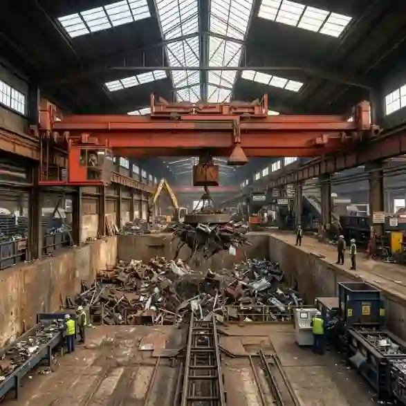 Grab & Electromagnetic Overhead Crane